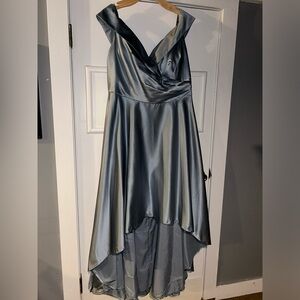 David’s Bridal Off the Shoulder High-Low dress